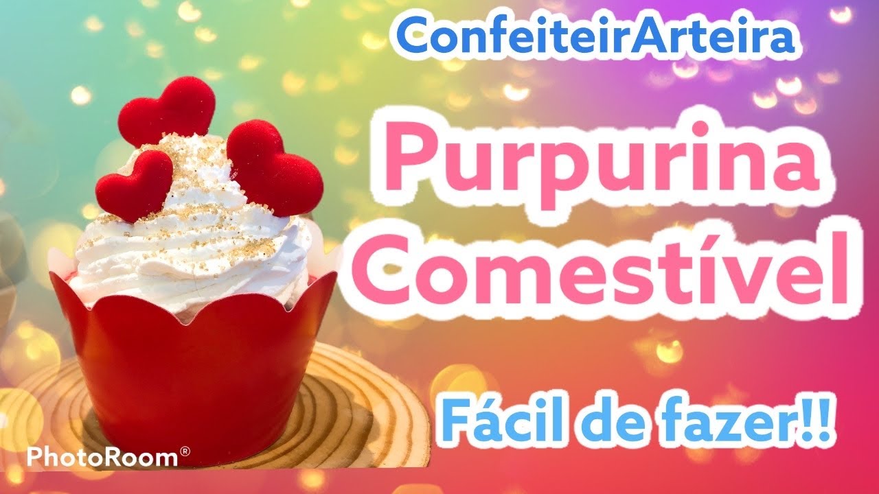 Purpurina Comestível Edible Glitter! YouTube