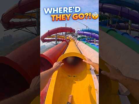 Running on waterslide reverse waterslide pov
