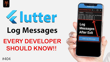 Flutter Tutorial - Show Flutter Logs Even If App Is Closed And NOT Connected | Flutter Logging
