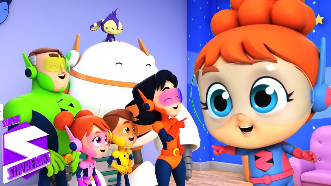 Finger Familienlied | Kinderreime | Super Supremes Deutschland | Kinderlieder | Lernvideos