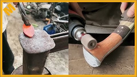 The process of forging a knife handle -  Traditional craft forging