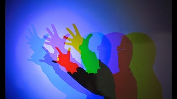 Colored Light Shadow-Additive light mixture // Homemade Science with Bruce Yeany