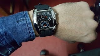 Speedometer Watch Review (Awesome Led Back-lit Watch )