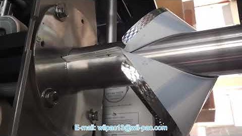 ED4230 vertical packing machine trial testing video 3 form Wilpac