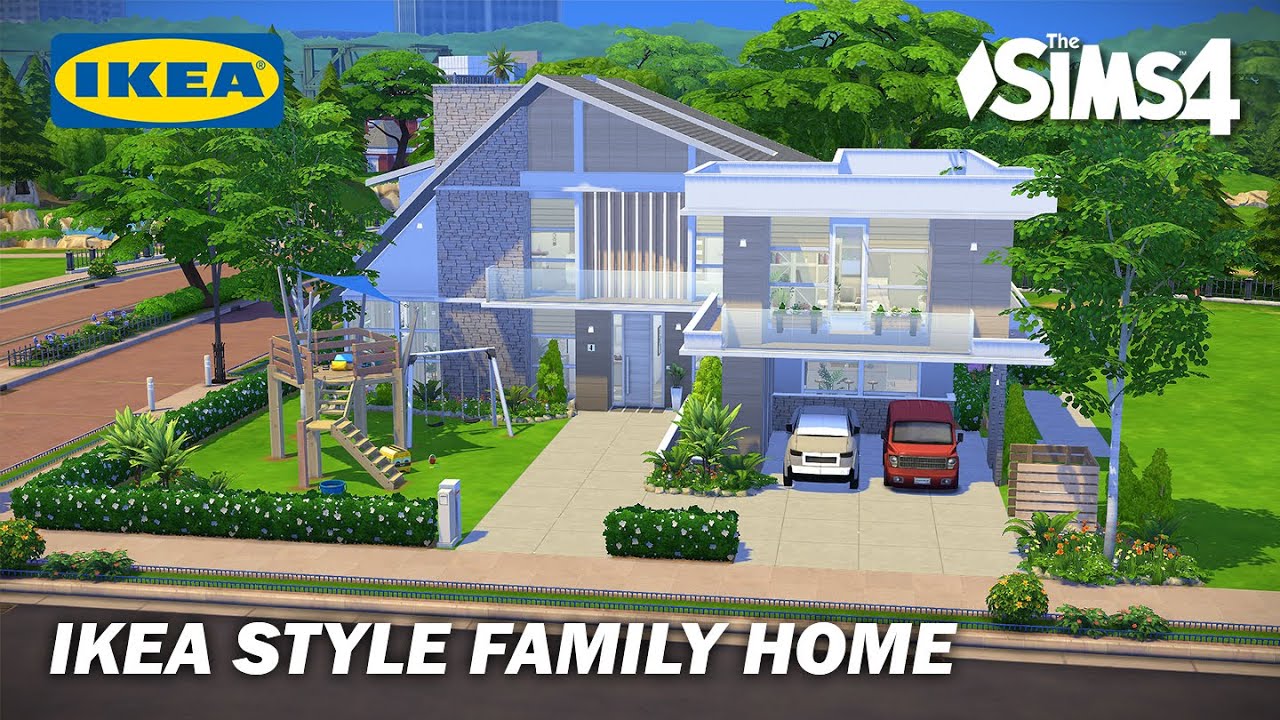 Ikea Style Family Home | No CC | Artworks | Stop Motion | Sims 4