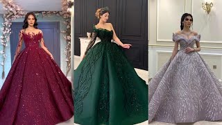 Elegant party wear ball gowns/Prom ball gowns for girls/Party wear ball gowns
