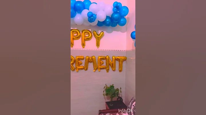 Happy Retirement Balloon and Flower Decoration Ideas | DIY Celebration Decor #RetirementParty #short