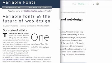 Variable font demo using live font