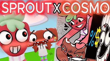 What if Sprout and Cosmo react to their CURSED ART?! - Sprout X Cosmo | Dandy