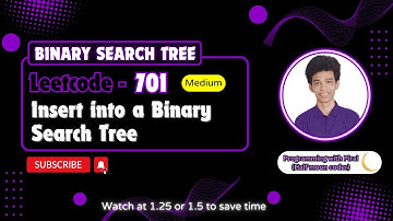 Insert into a Binary Search Tree | Leetcode 701 | Approach + Code with explanation.