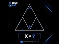 Find Angle X Inside This Triangle Puzzle! 📐 X = ?