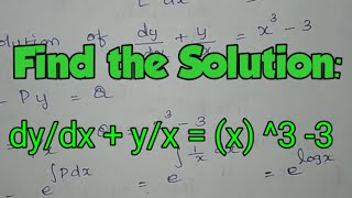 Solution for first order differential equation/TRB Polytechnic 2020/trb polytechnic ece maths/trb