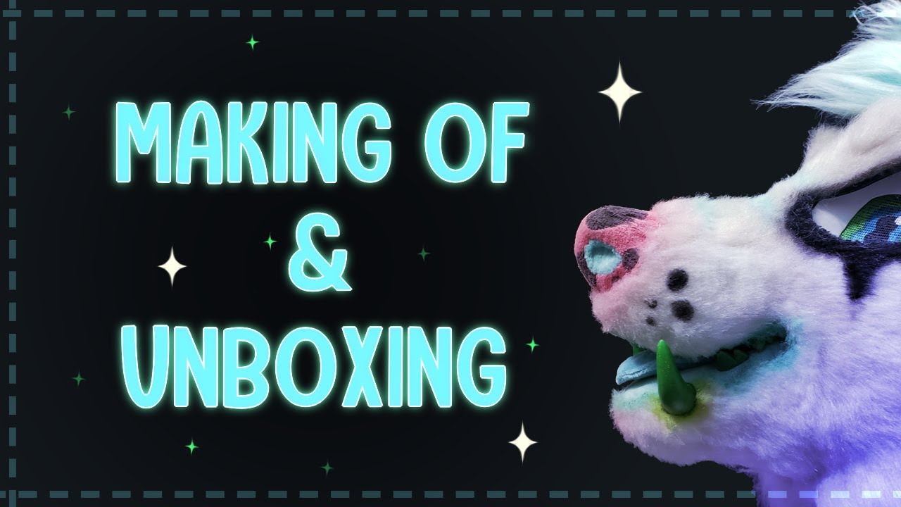 Glitter Cream Fursuit Making of & Unboxing