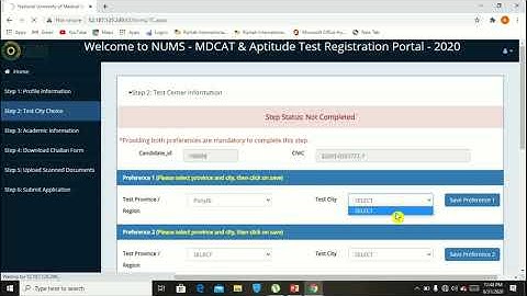 How To Apply in NUMS MDCAT 2020 and Aptitude Test