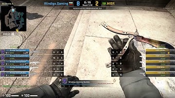ESports - CS:GO, Windigo vs MIBR, WESG 2018 World Finals (14th of March 2019), Overpass - Map 3
