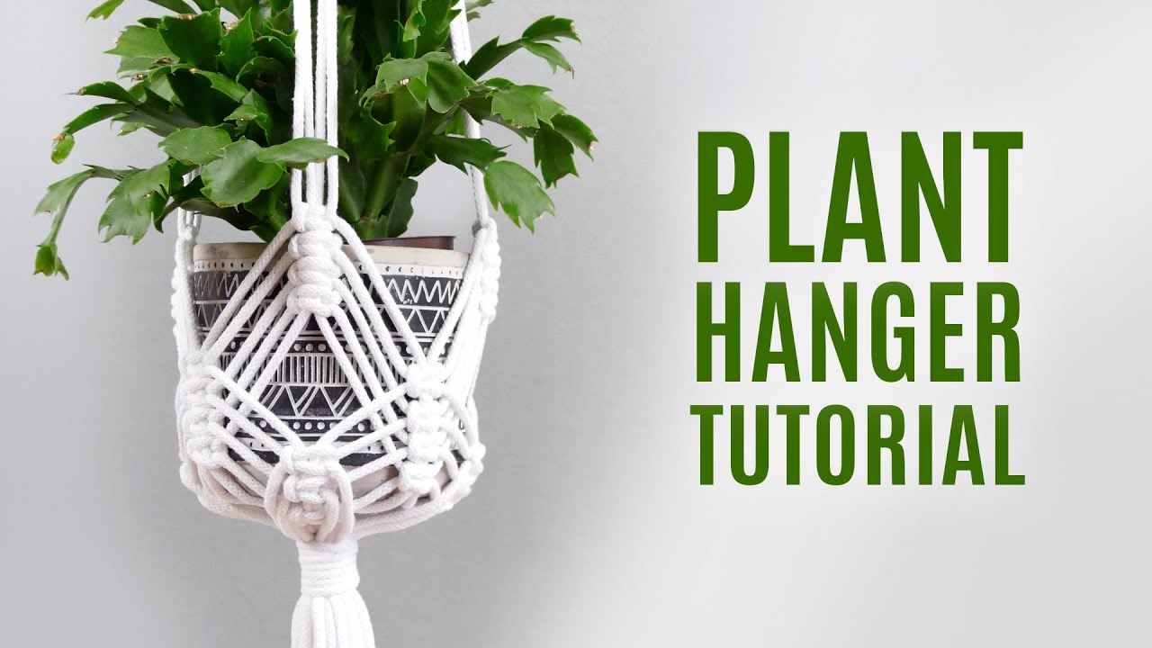 Macrame Plant Hanger DIY How to Start Plant Hanger YouTube