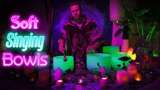 Gentle Crystal Singing Bowls 2 - Just Smooth Tones, Soft, Strikeless, No Dings | Sleep Music | Study screenshot 3