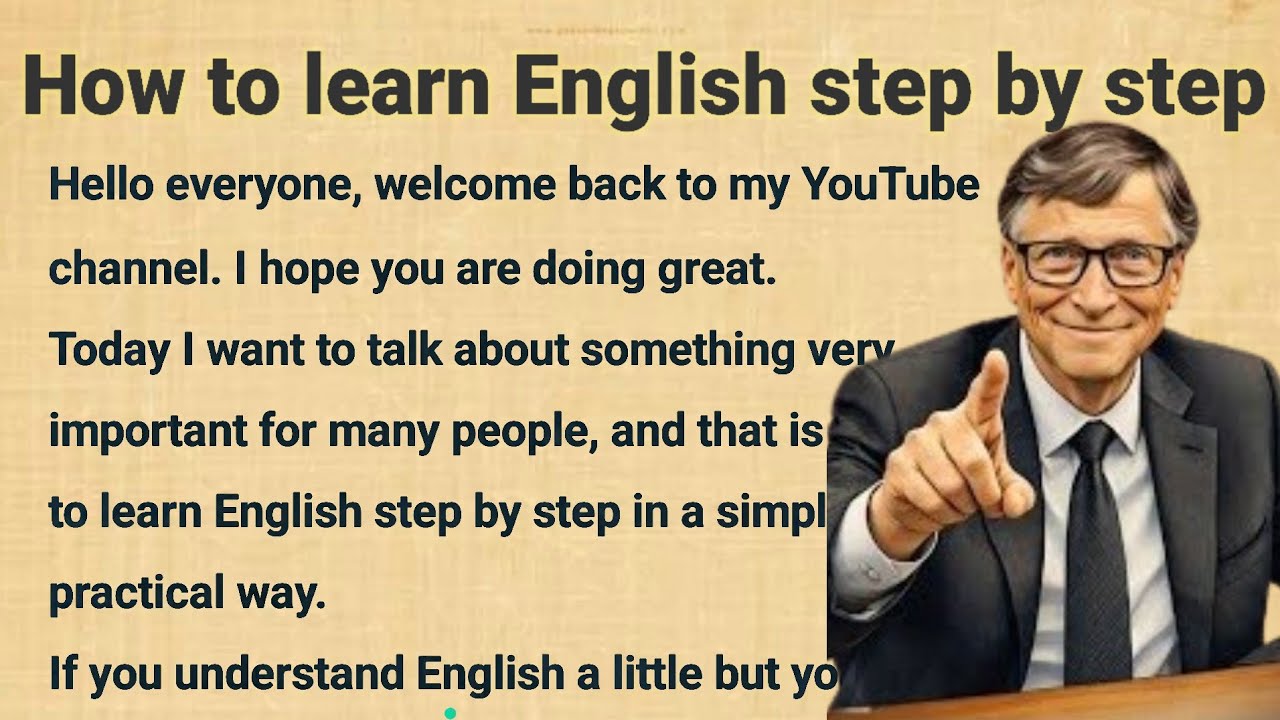 How to learn English conversation step by step 