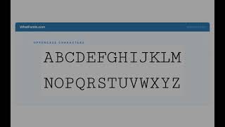 Cutive Mono regular Font | Free Download | WhatFontIs.com