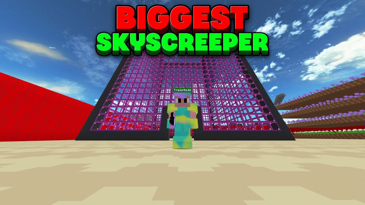 I Built a HUGE Skyscraper In Survival Lobby 12345! (part 8)