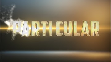 Smoke text after effect