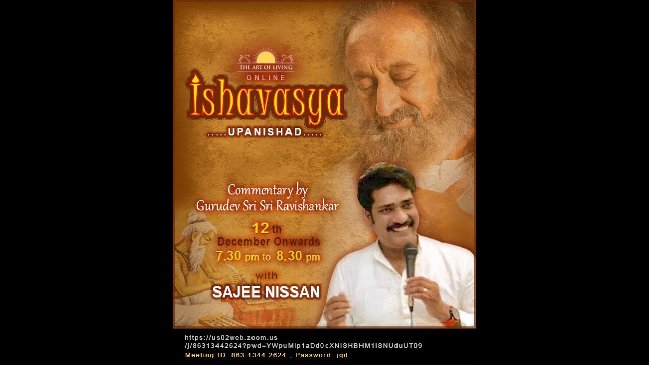 Ishavasya Upanishad - Day #3 #sajeenissan