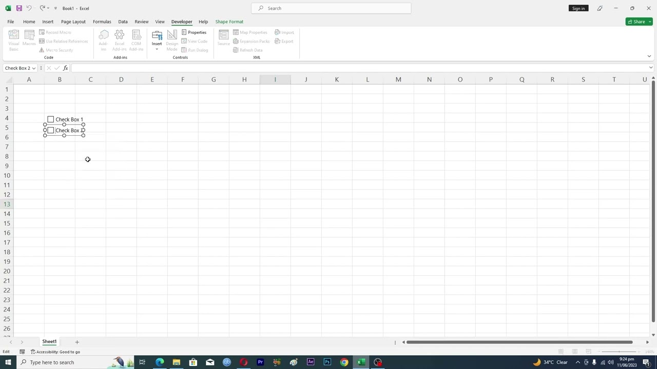 How To Make Check Boxes In Excel YouTube How To Make Check Boxes In Excel YouTube
