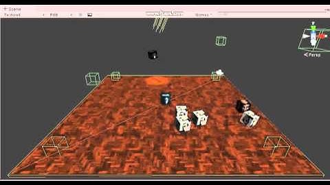 Unity 3D. Example about simple Player, enemies & patrol control.