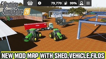 FS 20 New Map Mod with New Shed, vehicle,fields download link 👇.