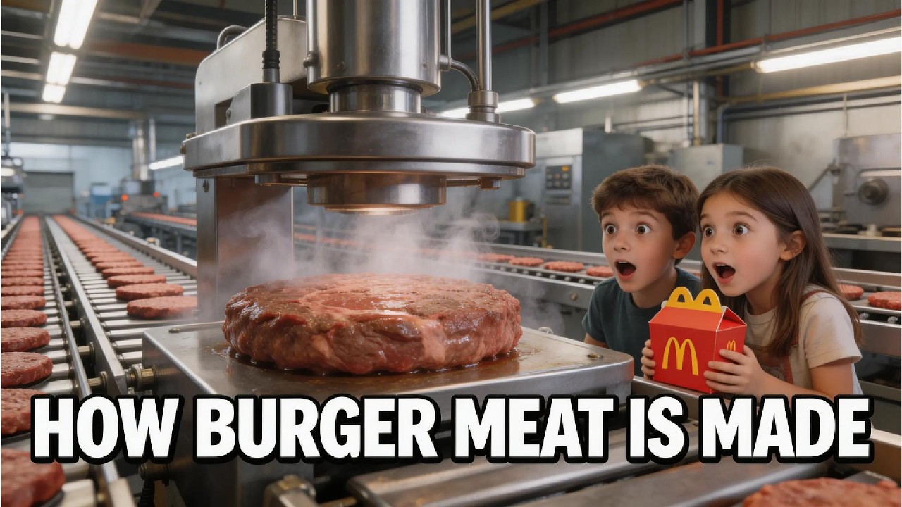How McDonald's Burger Meat Is Made in Massive Factories