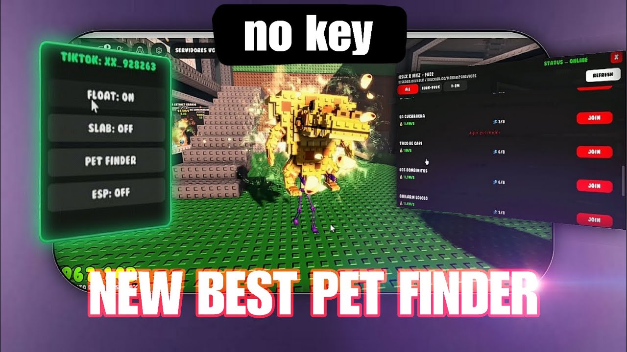 FLOAT Y PET FINDER EN EL MISMO SCRIPT, CORRE ANTES DEL PARCHH!!