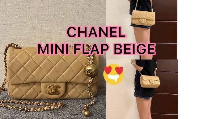 Chanel Unboxing MINI FLAP Beige 19C