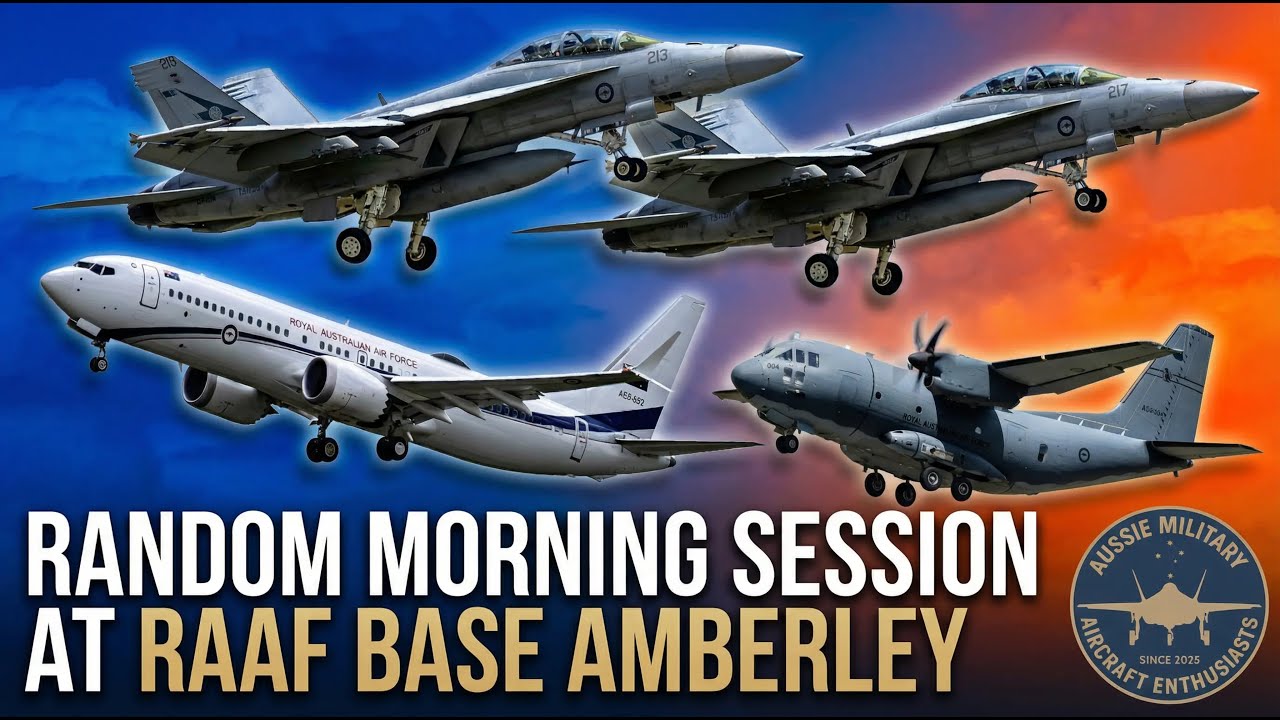 Random Morning at RAAF Amberley Delivers BIG Action | C-17, Growlers, Hornets