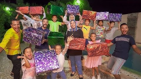 فاجئتهم بهدايا جديده🥳ماتخيلتش ردة فعلهم😳(منتهي الفرحه😲)