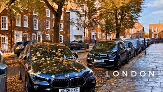 Autumn on Expensive Streets of London | Hampstead Village | London Walking Tour 4K