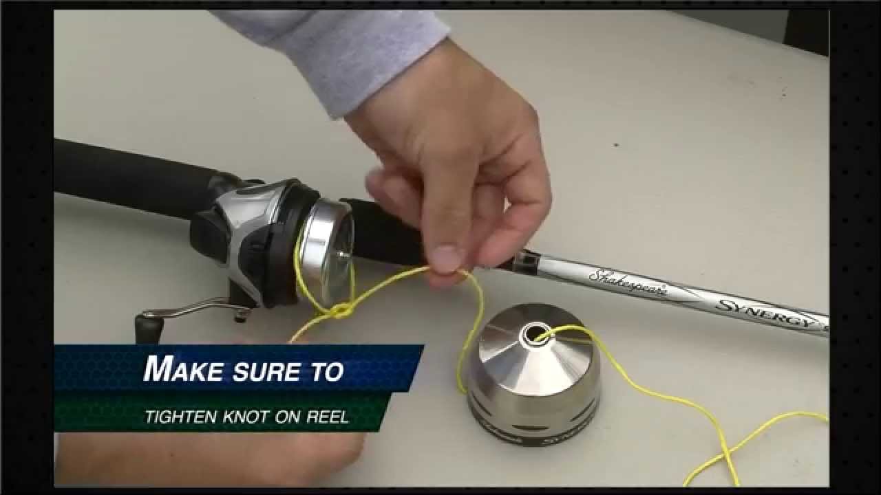How to Re-spool a Spincast Reel - YouTube