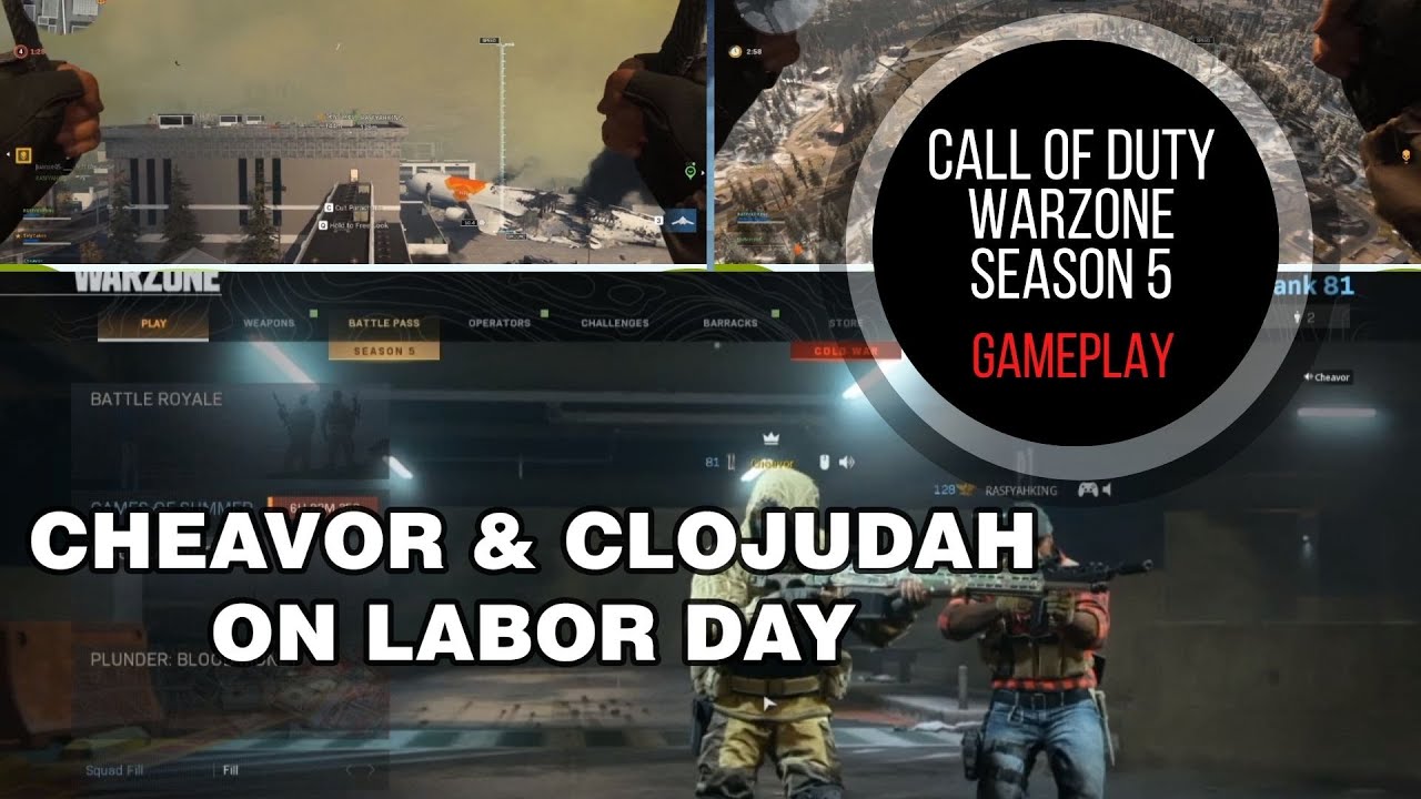 Cheavor & CLOJudah playing C.O.D. Warzone on Labor Day
