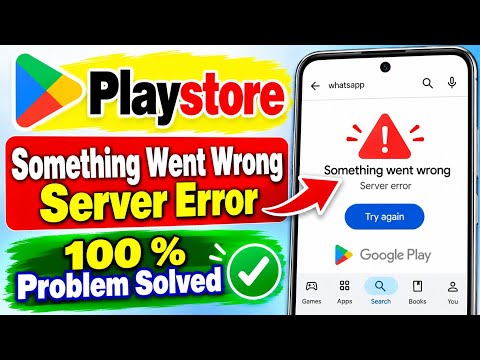 Fix Playstore Something Went Wrong Server Error Problem | Fix Playstore Not Working Problem Today