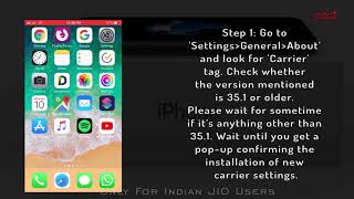 Fix - iOS 12.1.1 Jio mobile data workaround for Indian users