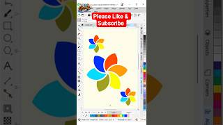 how to draw a flower design || Abstract Floral Vector Design | Creative Flower Pattern in CorelDRAW
