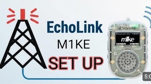 M1KE - Echolink Set Up 