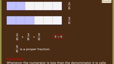 Proper and Improper Fractions | Mathematics Grade 3 | Periwinkle