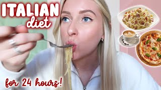 I ate an ITALIAN diet for 24 hours!