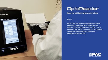 How to validate reference tubes on your OptiReader (heater tube scanner)