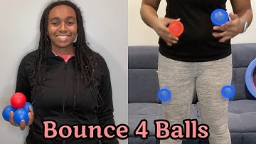 How to Bounce Juggle 4 Balls Crossing (aka "Wimpy") - Intermediate Tutorial