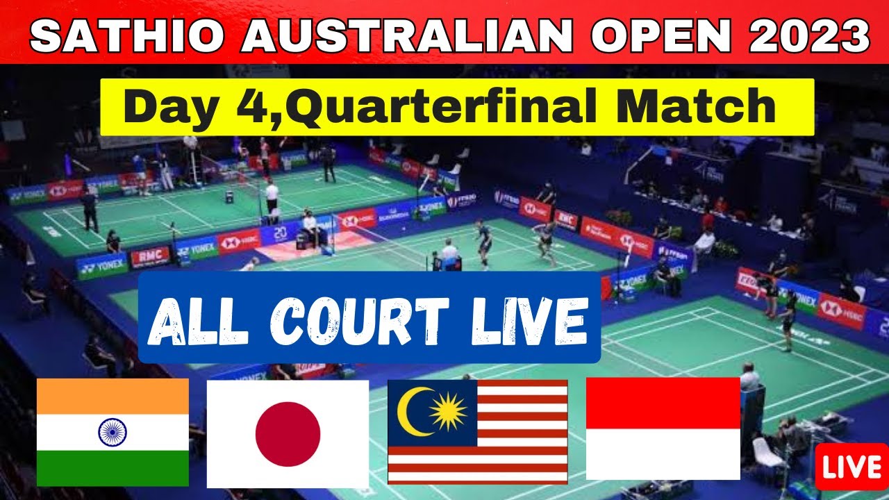 🔴Live Lee Zii Jia vs Ng Tze Young Sathio Australian Open 2023 Day 4 Quarterfinal Match #bwf