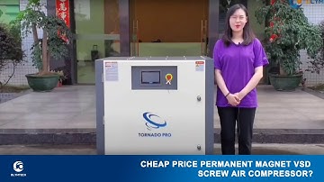 Cheap Price Permanent Magnet VSD Screw Air Compressor?🤔