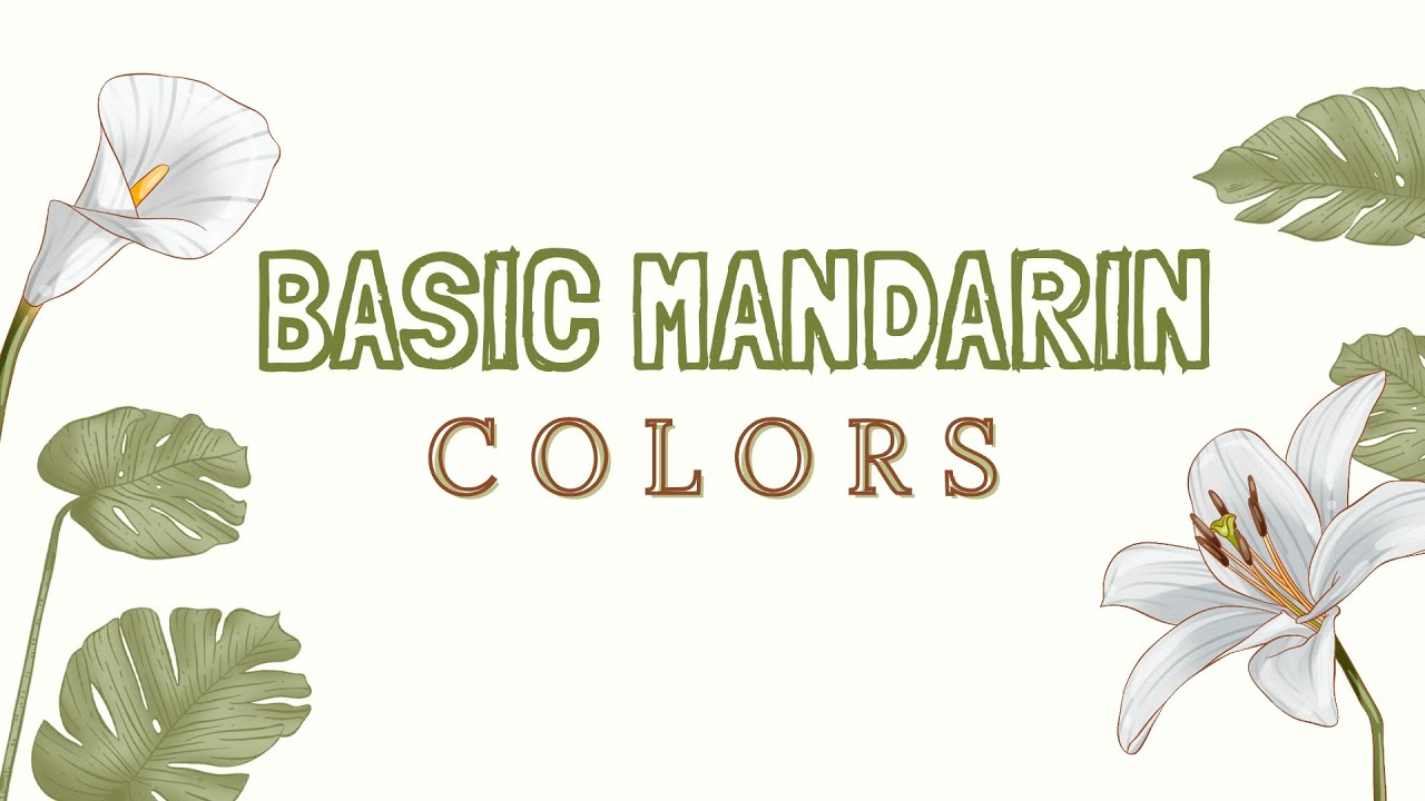Learn Basic Mandarin: COLORS 🤎🖤🩶🤍🩷💜💙🩵💚 - YouTube