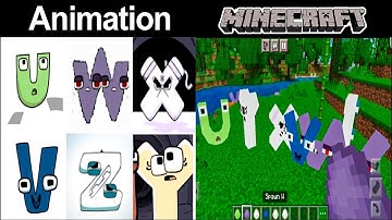 UWXVZY Alphabet Lore Animation vs Alphabet Lore Minecraft Version | part6