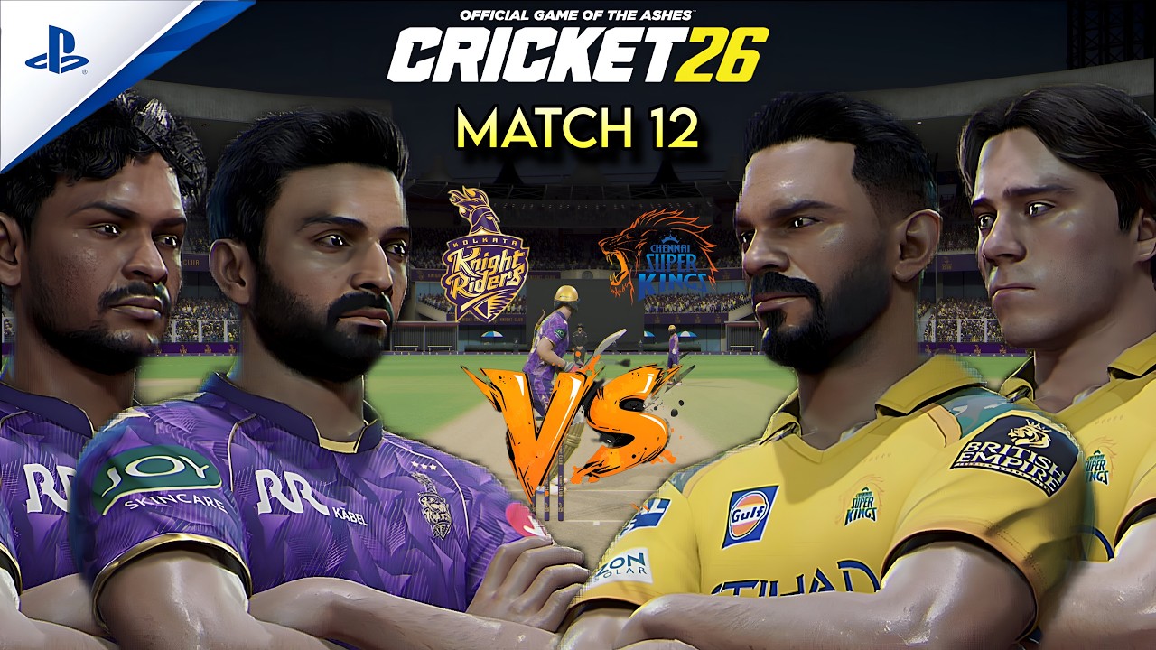IPL 2026 as CSK 💛 | Match 12 | KKR vs CSK | CSK Post Their Highest Total Yet! 🔥 | Cricket 26